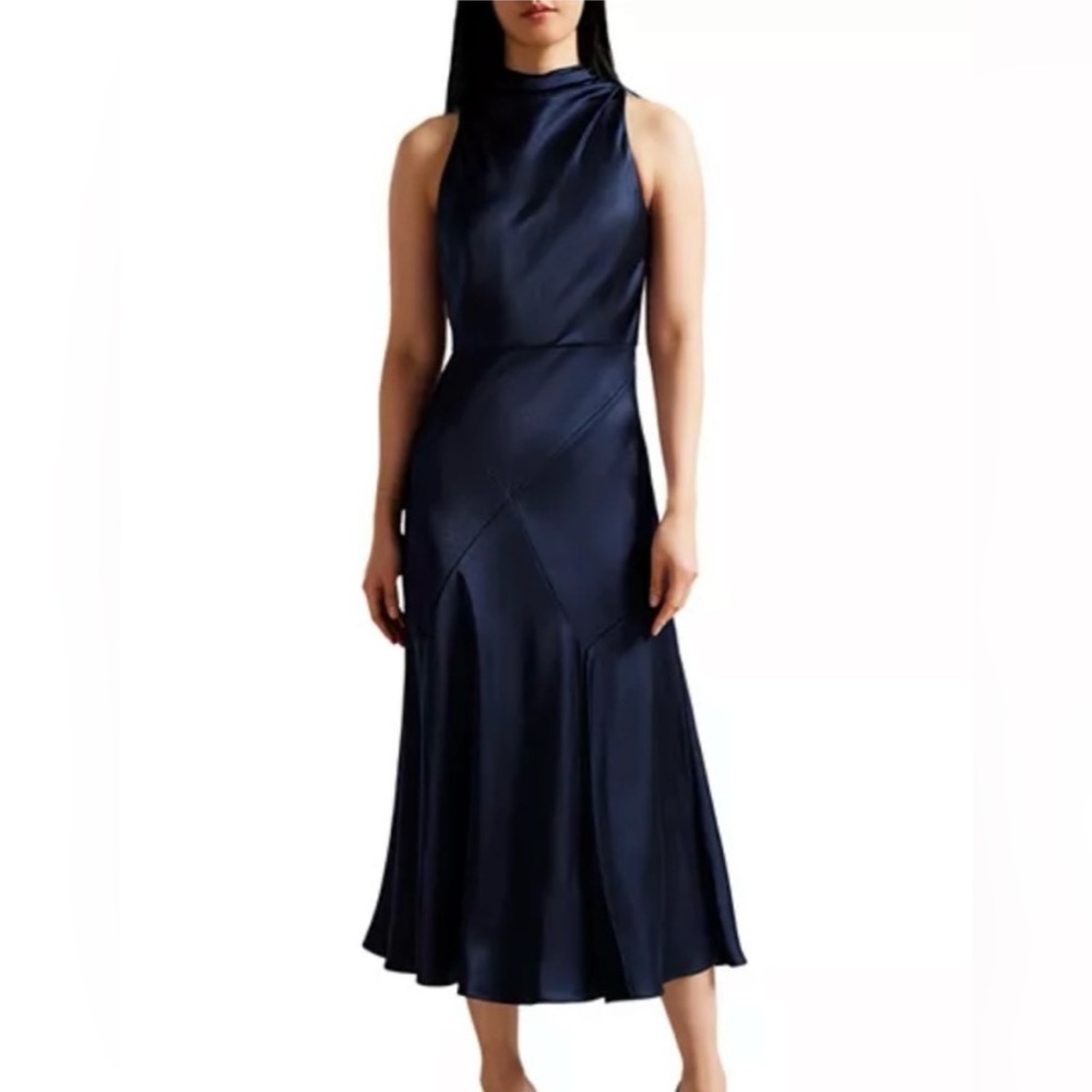 Ted Baker London Midnight Blue Midi Dress LilyMay size 12US
